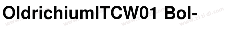 OldrichiumITCW01 Bol字体转换
